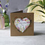 Valentine's Day Wildflower Seed Heart Card, thumbnail 3 of 5