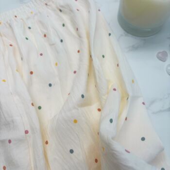 Christmas Pyjama Gift Set – Spotty Pastel Pjs With Eye Mask – Ideal For Her And Teens, 9 of 10