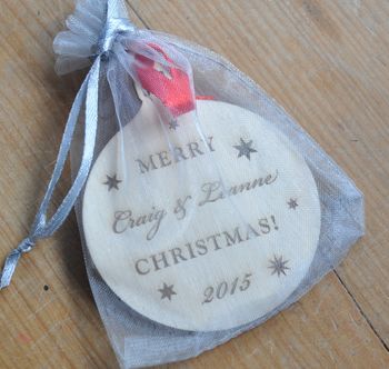 Personalised Wooden Bauble, 5 of 5