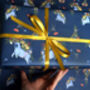 2x Floral Pug Sheets Gift Wrap, thumbnail 2 of 6
