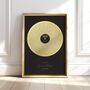 Personalised Gold Record Printed Wall Art, thumbnail 1 of 8