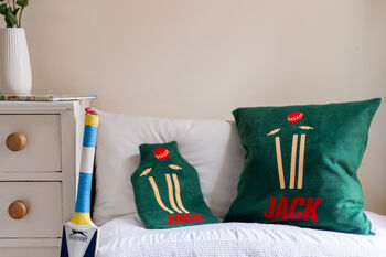 Cricket Personalised Cushion, 4 of 4