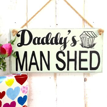 personalised man shed sign by potting shed designs | notonthehighstreet.com