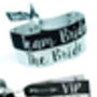 Team Bride Silver And Black Hen Party Wristbands, thumbnail 7 of 9