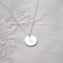 Lara Personalised Initial Disc Necklace, thumbnail 4 of 12