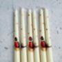 Ivory Hand Painted Pheasant Autumn Candles, thumbnail 1 of 3