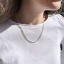 Shalcomb Sterling Silver Belcher Link Necklace, thumbnail 2 of 4