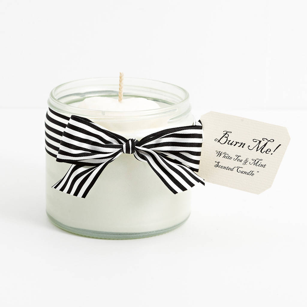 White Tea And Mint Scented Candle By Apply Me