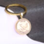 1956 70th Birthday Farthing Coin Keyring Gift, thumbnail 2 of 5