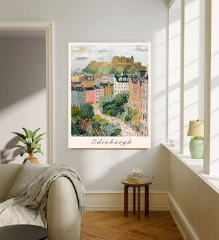Edinburgh City Travel Art Print, 4 of 4