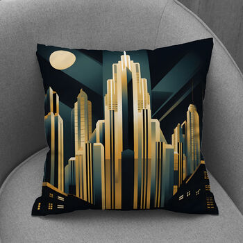 Urban Horizons Art Deco Hand Made Cushions Design Two, 7 of 8