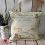 Personalised Woodland Pocket Pillow Cushion, Kids Reading Nook Decor, thumbnail 2 of 2
