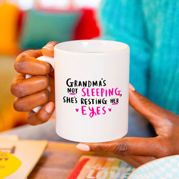 'Grandma's Not Sleeping She's Resting Her Eyes' Coaster, 7 of 9