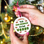 Personalised Vegan Christmas Bauble, thumbnail 1 of 3