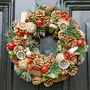 Festive Fruits Christmas Door Wreath, thumbnail 1 of 5