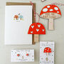 Toadstool Love Forevs Greeting Card, thumbnail 3 of 3