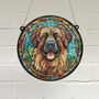 Leonberger Stained Glass Effect Suncatcher, thumbnail 1 of 6