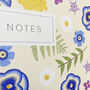 A5 Lined Notebook Botanical Design, thumbnail 2 of 5