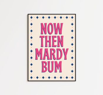 Mardy Bum Lyrics Wall Art Print Music Gallery, 8 of 10