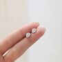 Cute Bao Bun Earrings In Sterling Silver, thumbnail 2 of 10