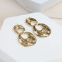 14k Chunky Gold Plated Hoop Earrings, thumbnail 5 of 5