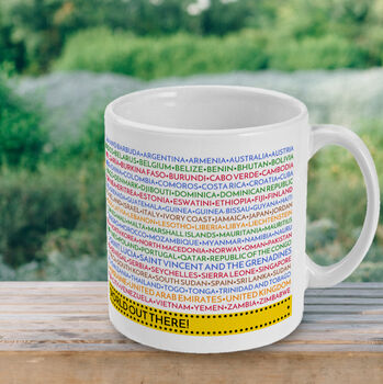 Personalised Travel Mug Countries Of The World, 3 of 7