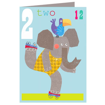 Roller Skaters 2nd Birthday Card, 2 of 4