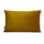 Luxury Super Soft Velvet Cushion Mustard Yellow, thumbnail 3 of 6