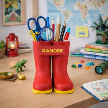 Personalised Welly Boot Pen Holder, 6 of 6