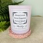 Personalised Never Forgotten Bereavement Candle, thumbnail 2 of 11