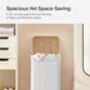 Bamboo Laundry Basket Foldable Clothes Hamper, thumbnail 6 of 7