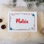 Personalised Child Baby Wooden Christmas Eve Box, thumbnail 3 of 6