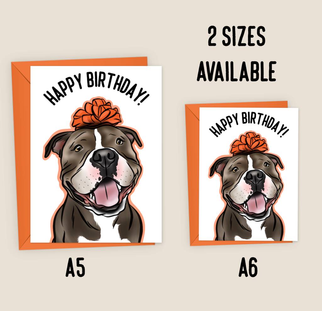 American Bully Birthday Card By Digi Doggo | notonthehighstreet.com