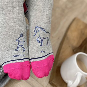 Horse Lover Personalised Socks, 4 of 5