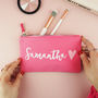 Personalised Pink Make Up Bag, thumbnail 2 of 4