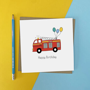 Pack Of Five Vehicle Birthday Cards, 4 of 6