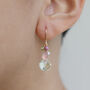 Green Amethyst Cluster Earrings, thumbnail 1 of 3
