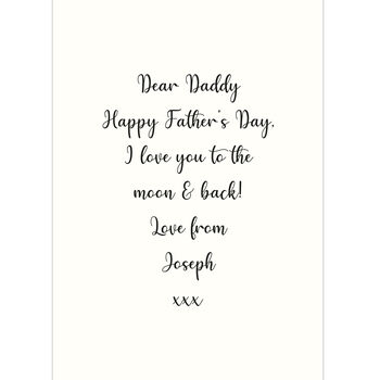 Personalised Father's Day Photo Frame Card Keepsake, 2 of 3