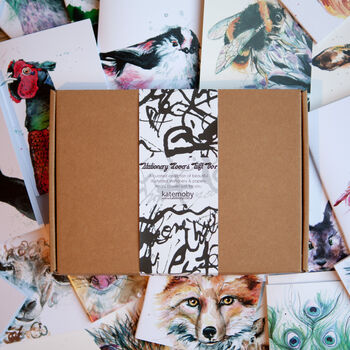 Inky Animal Stationery Lovers Letterbox Gift Set, 4 of 12