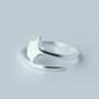 Sterling Silver Sound Of The Sea Ring, thumbnail 2 of 10