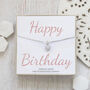 Sterling Silver Necklace – Happy Birthday, thumbnail 1 of 3