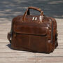 Vintage Look Leather Briefcase, thumbnail 2 of 12