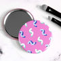 Squiggle Pattern Compact Mirror, thumbnail 1 of 3