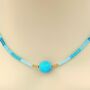 Adalynn Gold Plated Beaded Choker Necklace, thumbnail 4 of 5