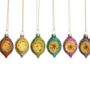 Set Of Six Vintage Style Glass Baubles, thumbnail 2 of 4