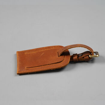 Genuine Leather Luggage Tag, 4 of 7