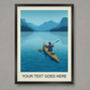Personalised Kayaking Poster, thumbnail 1 of 6