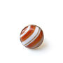 Orange Banded Agate Gemstone Ring Set In Silver, thumbnail 4 of 6