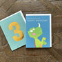 Mini Birthday Dinosaur Card, thumbnail 5 of 5