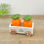 Carrot Salt And Pepper Shakers Food Decor Cruet Set, thumbnail 4 of 9